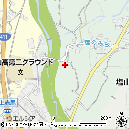 山梨県甲州市塩山下粟生野584周辺の地図