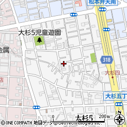 東京都江戸川区大杉5丁目17-3周辺の地図