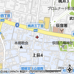 京王自動車株式会社　荻窪営業所周辺の地図