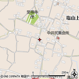 山梨県甲州市塩山上井尻649周辺の地図