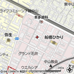 千葉県船橋市二子町523周辺の地図