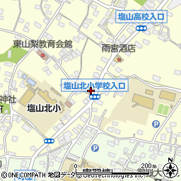 塩山千野簡易郵便局周辺の地図