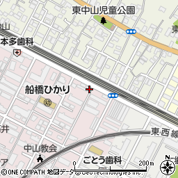 千葉県船橋市二子町486周辺の地図