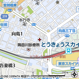パラカ墨田区向島第２駐車場周辺の地図
