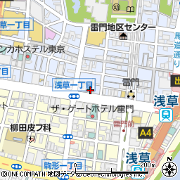 三菱ＵＦＪ銀行雷門支店 ＡＴＭ周辺の地図