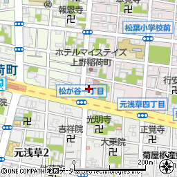東京都台東区松が谷1丁目4-7周辺の地図
