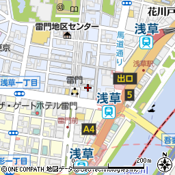 東京鶏白湯ラーメン ゆきかげ 浅草本店周辺の地図