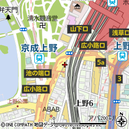 ヨドバシカメラマルチメディア上野周辺の地図