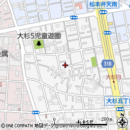 東京都江戸川区大杉5丁目17周辺の地図