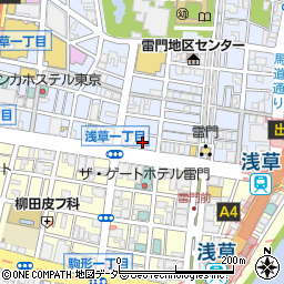 三菱ＵＦＪ銀行浅草支店周辺の地図