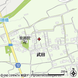 山梨県韮崎市神山町武田633周辺の地図