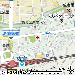 千葉県佐倉市表町3丁目5周辺の地図