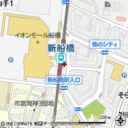 千葉銀行東武新船橋駅 ＡＴＭ周辺の地図