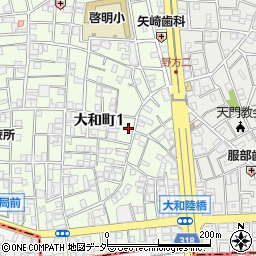パトリエ中野大和町周辺の地図