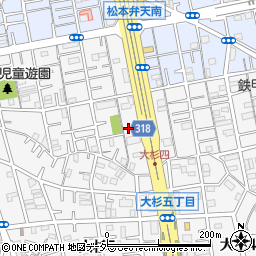 東京都江戸川区大杉5丁目32-5周辺の地図