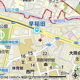 東京都新宿区西早稲田1丁目19-15周辺の地図