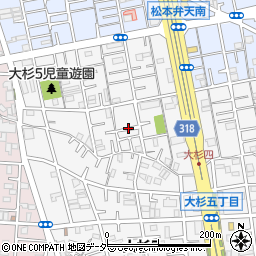 東京都江戸川区大杉5丁目16周辺の地図