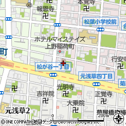 東京都台東区松が谷1丁目4-12周辺の地図