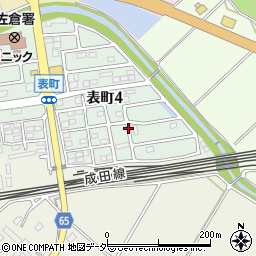 千葉県佐倉市表町4丁目周辺の地図
