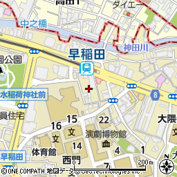 東京都新宿区西早稲田1丁目19-7周辺の地図