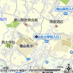 山梨県甲州市塩山千野3386周辺の地図