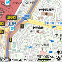 株式会社綜合キャリアトラストＳＡＫＵＲＡ上野センター周辺の地図