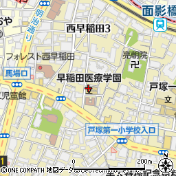 人間総合科学大学　東京サテライト周辺の地図