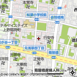 東京都台東区松が谷1丁目7-1周辺の地図