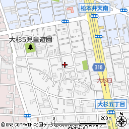 東京都江戸川区大杉5丁目16-4周辺の地図