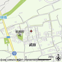 山梨県韮崎市神山町武田633-2周辺の地図