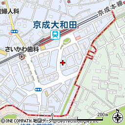 千葉県八千代市大和田1033-2周辺の地図