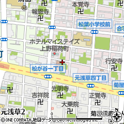 東京都台東区松が谷1丁目4-13周辺の地図