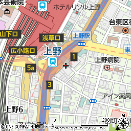 翠鳳 上野本店周辺の地図