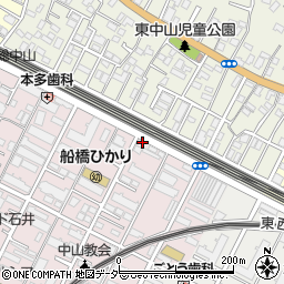 千葉県船橋市二子町487周辺の地図