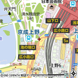隠れ家個室 九州料理居酒屋 別邸 ‐Bettei‐ 上野駅前店周辺の地図