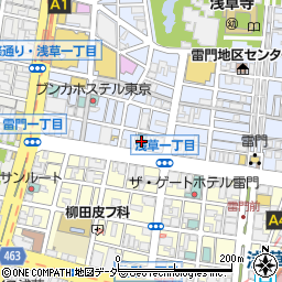 浅草セントラルホテル周辺の地図
