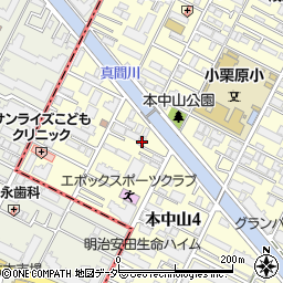 千葉県船橋市本中山4丁目13-28周辺の地図