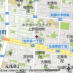 東京都台東区松が谷1丁目4-8周辺の地図