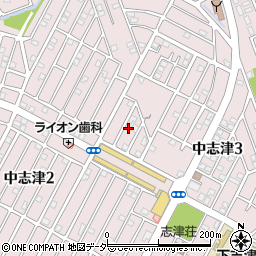 千葉県佐倉市中志津3丁目2周辺の地図