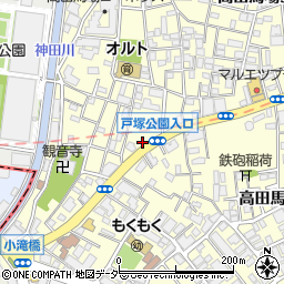 東京都新宿区高田馬場3丁目33周辺の地図