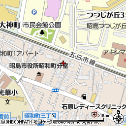 東京都昭島市昭和町1丁目周辺の地図