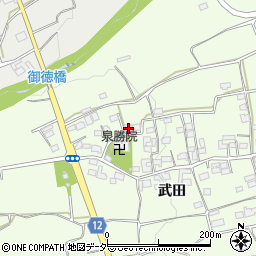 山梨県韮崎市神山町武田794周辺の地図