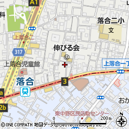 東京都新宿区上落合2丁目25周辺の地図
