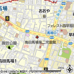 グランメール高田馬場周辺の地図