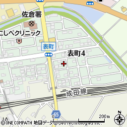 千葉県佐倉市表町4丁目15周辺の地図