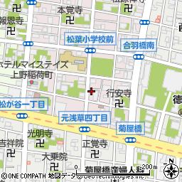 東京都台東区松が谷1丁目7-4周辺の地図