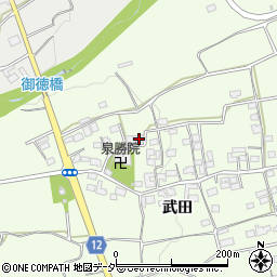 山梨県韮崎市神山町武田794-1周辺の地図