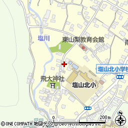 山梨県甲州市塩山千野3427-1周辺の地図