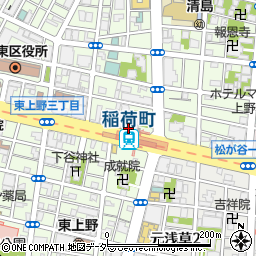 上野稲荷町歯科周辺の地図