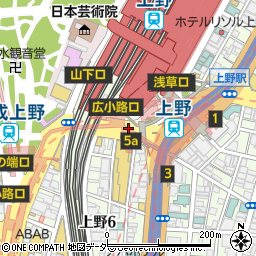 マツモトキヨシＥｃｈｉｋａｆｉｔ上野店周辺の地図